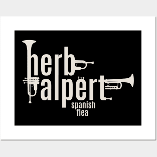 Herb Alpert Tribute - Iconic 'Spanish Flea' Trumpet Tee Posters and Art